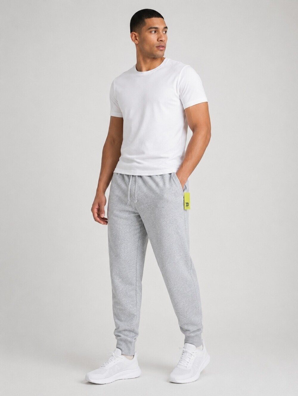 All in Motion Men's Fleece Jogger Sweatpants Heather Gray Size XL